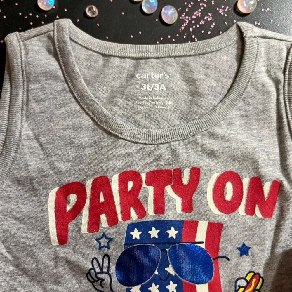 Carters - Toddler Boys USA Flag Tank Top - 3T - *NWT*